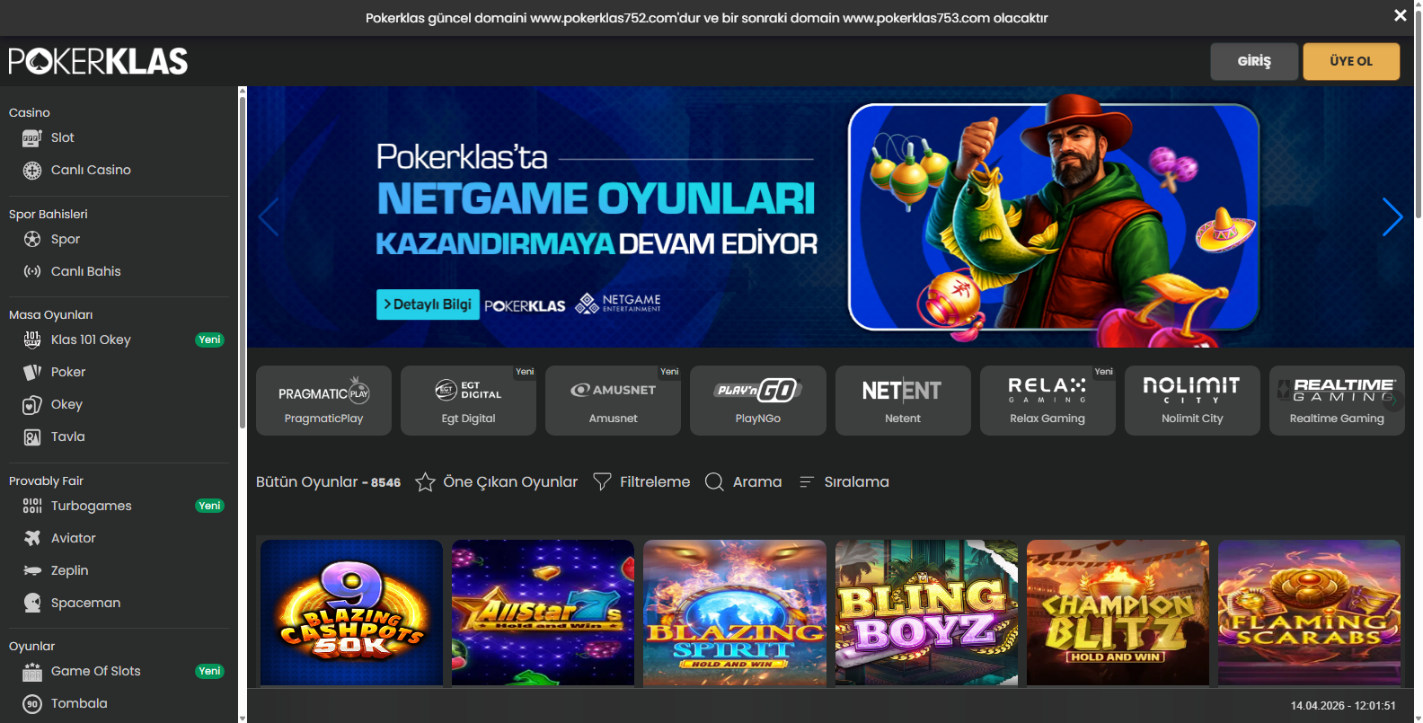 Pokerklas Slot Oyunları
